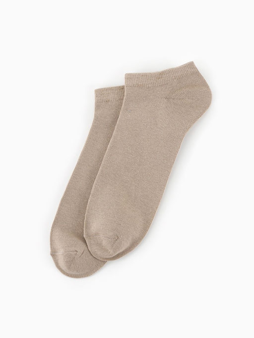 Носки женские MINAKU, набор 5 пар, размер 37-40 (23-25 см), цвет розовый, бежевый, серый