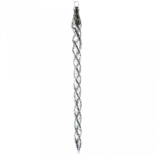 Елочная игрушка сосулька стеклянная Льдинка, ручная художественная роспись, подарочная упаковка, набор 4шт (Россия) - Домашняя мода фото 2