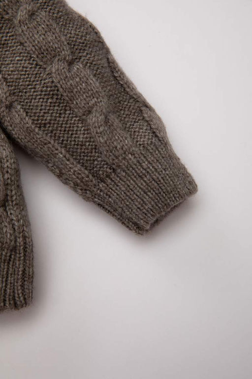 Свитер с круглым вырезом для маленьких мальчиков - Defacto фото 3