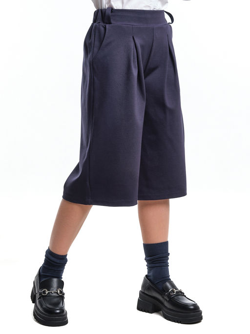 Кюлоты для девочки школьные 22-7319 синий - Mini maxi фото 9
