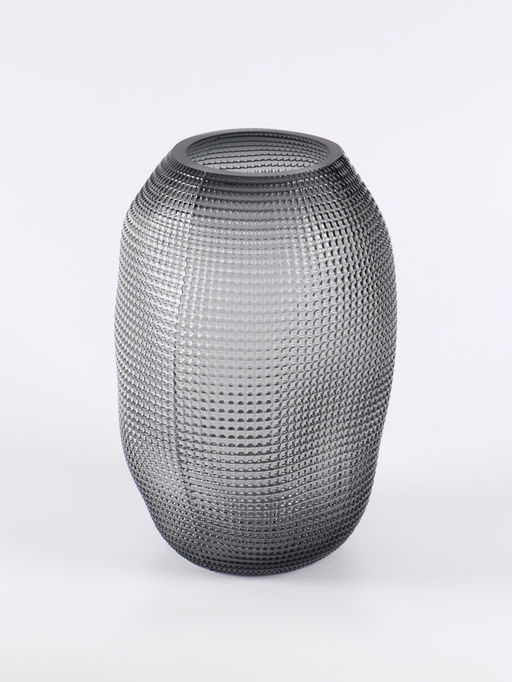 Ваза «Аллесио», 30×20 см, стекло, чёрная