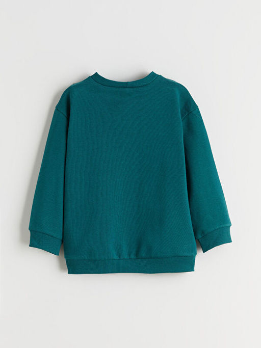 Bask?l? Erkek ?ocuk Sweatshirt