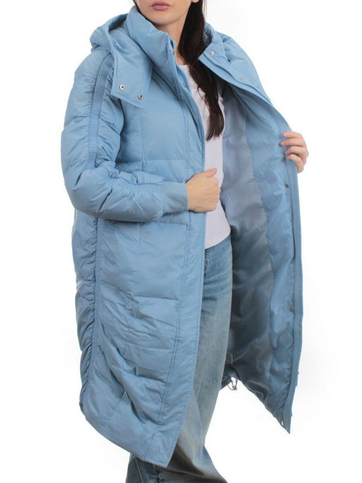 3064 BLUE Пуховик зимний женский (80% пух, 20% перо)