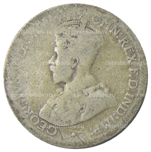 Монета 6 пенсов 1914 года Австралия