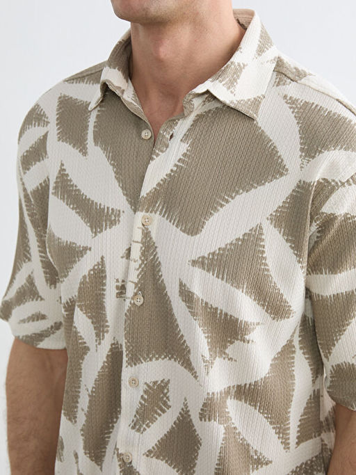 Regular Fit Desenli Erkek G?mlek