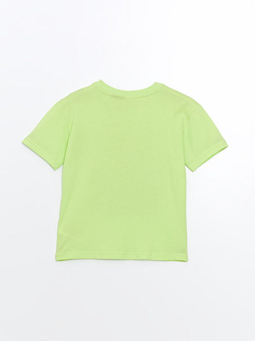 Bisiklet Yaka Minecraft Bask?l? Erkek ?ocuk Ti??rt - Waikiki фото 2