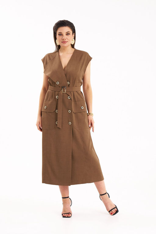 Платье KaVari 1109 коричневый