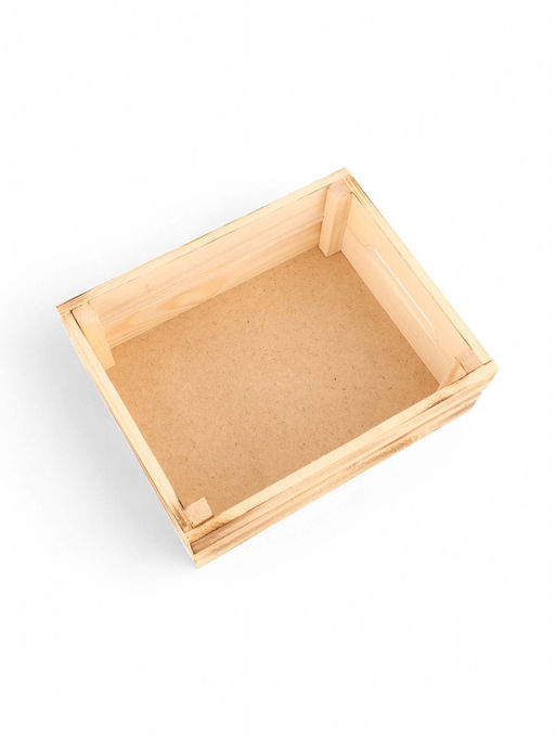 Подарочный ящик, 25×22×9 см, деревянный, обожжённое дерево