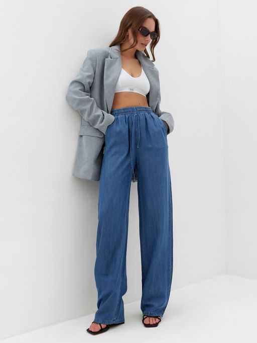 Брюки женские MIST Denim, размер 46 (L), синие