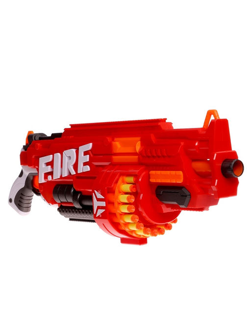 Бластер Огненный, стреляет мягкими пулями, работает на батарейках - Simaland фото 11