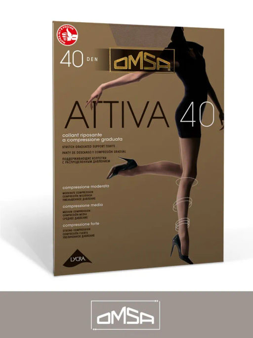 (Omsa) Attiva 40 (ЧЗ) caramello  фото 4