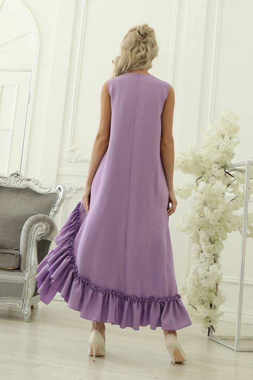 Платье П1-4983/6 Цвет:Сиреневый - Wisell фото 9