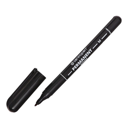 Цена за 10 шт. Маркер перманентный 2.0 мм Centropen 2846, линия 1 мм, цвет чёрный