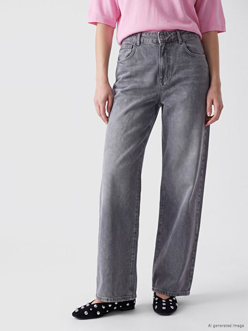 Straight Fit Kad?n Jean Pantolon - Waikiki фото 2