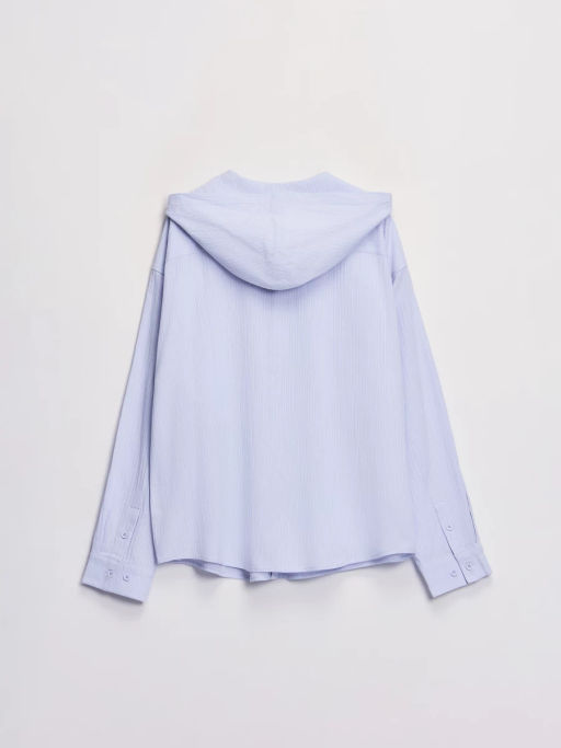 Рубашка с капюшоном свободного кроя ZR2606043010-49 / Zarina  фото 11