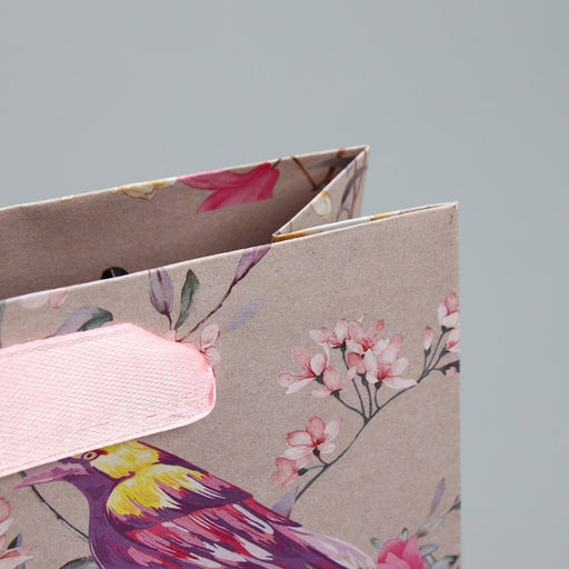 Пакет крафтовый горизонтальный Птицы, S 15 12 5.5 см - Дарите счастье фото 4