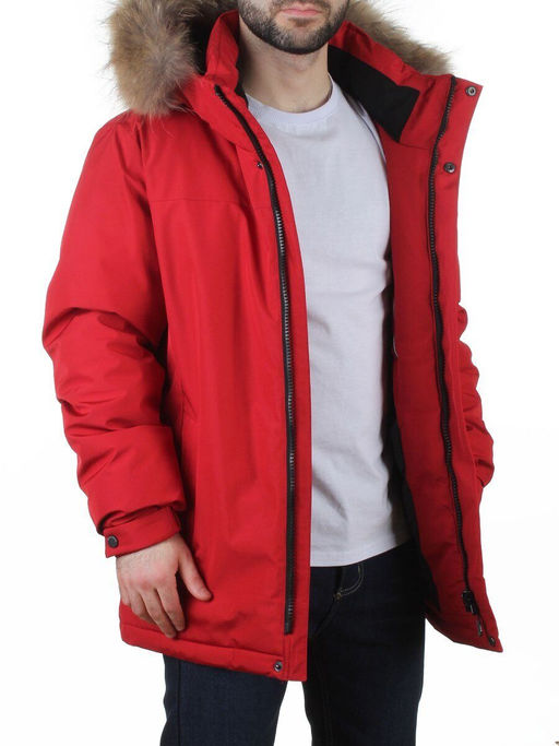 6587 RED Куртка мужская зимняя "Аляска" (200 гр. холлофайбер)