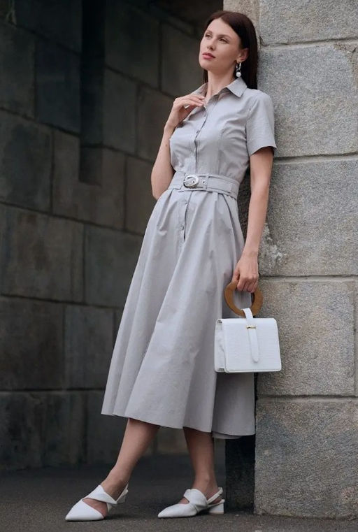 Платье с отстрочками OD-787-2