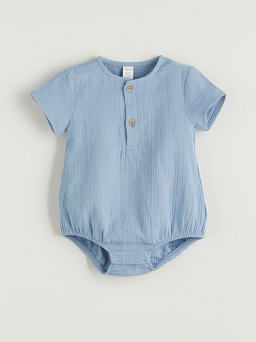 Yakas? D??meli Erkek Bebek ??t??tl? Body