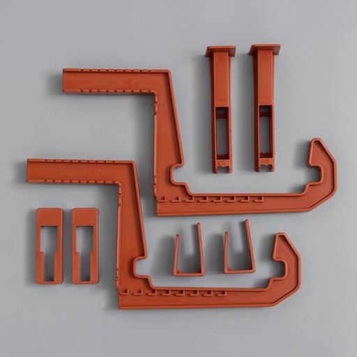 Крепление для балконных ящиков универсальное, 2 шт., терракотовый