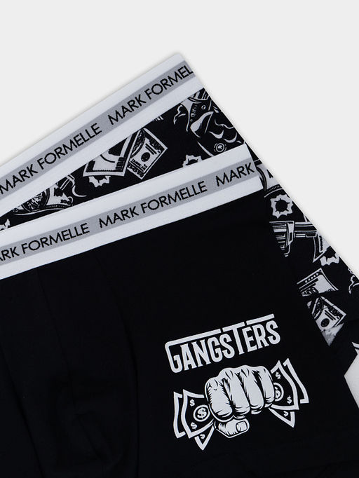 Трусы боксеры мужские черные в наборе, 2 шт - Mark formelle фото 2