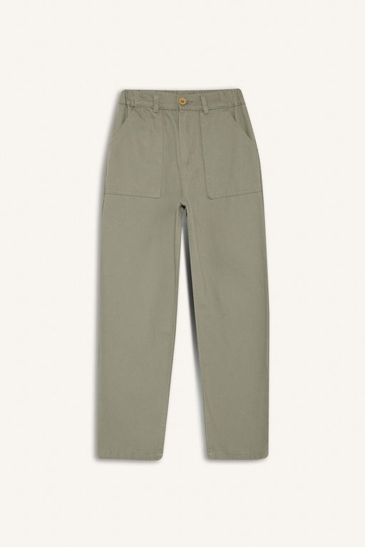 %100 Pamuk Loose Fit Standart Pa_a Gabardin Pantolon Erkek _ocuk - Defacto фото 8