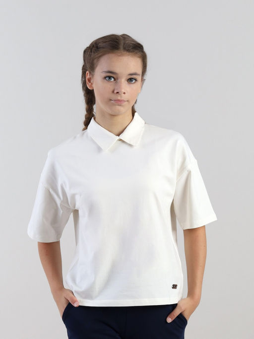 CRB wear / CWJG 63605-21 Джемпер для девочки,экрю/Ex.Cherubino  фото 2