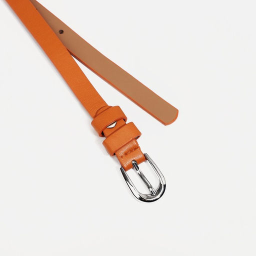 Ремень женский, ширина 1.3 см, винт, пряжка металл, цвет оранжевый - Simaland фото 2