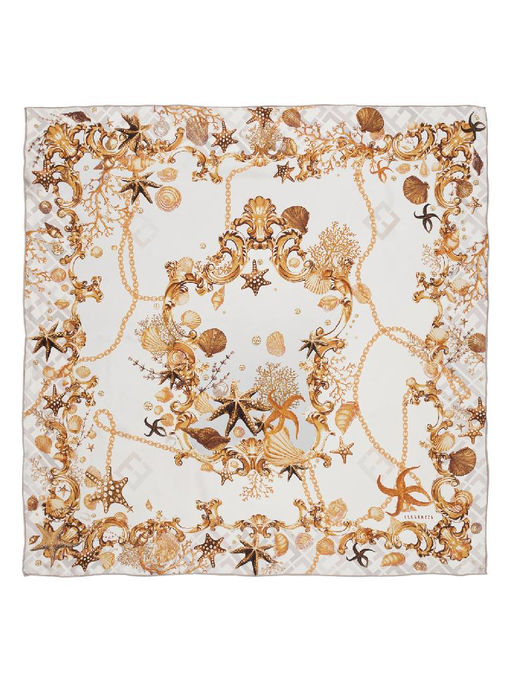 Платок жен. шелк 90х90 E03-8449-21 - Eleganzza фото 2