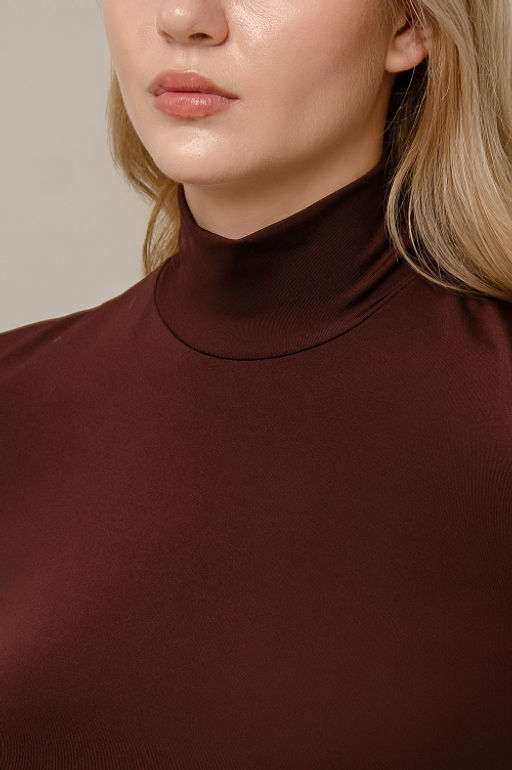 Арт.12803/2 Водолазка женская  42-50 (5 шт) Цвет:шоколад