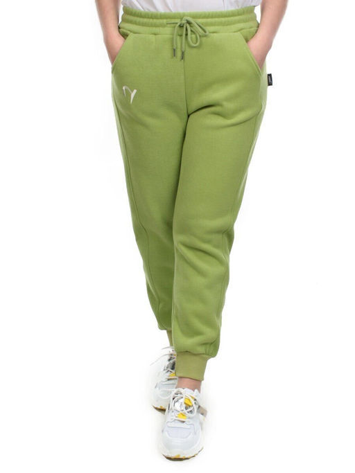 03 GREEN Брюки спортивные женские на флисе (100% хлопок) 7986 - Fashion фото 2