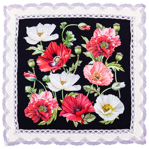 НАБОР САЛФЕТОК ИЗ 3-Х ШТ МАКИ,32Х32СМ,ЧЕРНЫЙ, 100 - Lefard фото 2