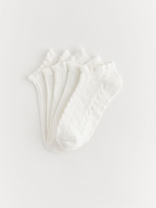 Kendinden Desenli K?z ?ocuk Patik ?orap 5li - Waikiki фото 2