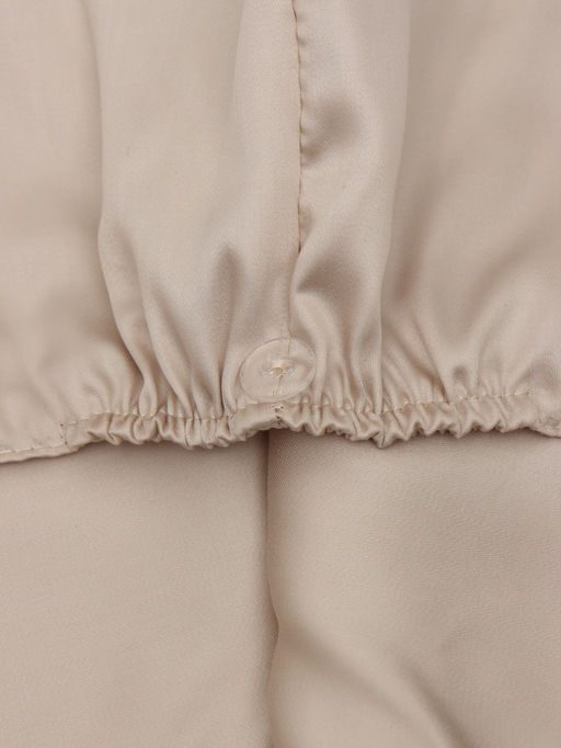 Чалма - тюрбан для волос MINAKU, 25×68 см, тенсель, бежевая