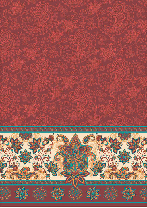 Ткань для пэчворка PEPPY СКАЗОЧНЫЙ ВОСТОК ПАНЕЛЬ ФАСОВКА 60 x 110 см 146 г/кв.м 5 100% хлопок СВ-01 белый