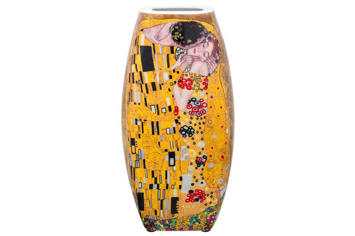 Ваза 1,5 л 11*11*21 см "Поцелуй" квадрат, NEW BONE CHINA