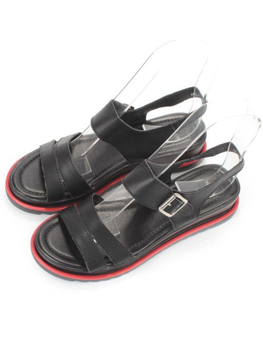 08-PEXL76-2 BLACK Босоножки женские (натуральная кожа) - Фабричный китай фото 3