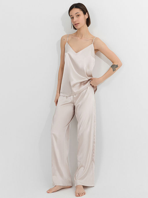 Комплект домашний женский молочный