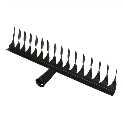 Цена за 2 шт. Грабли прямые, витой зуб, 16 зубцов, металл, тулейка 28 мм, без черенка, МИКС