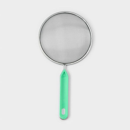 Сито с ручкой Доляна Хозяюшка, d=14 см, цвет зелёный  фото 8