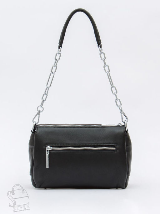 Сумка женская кожаная 0730CH black Polina&Eiterou