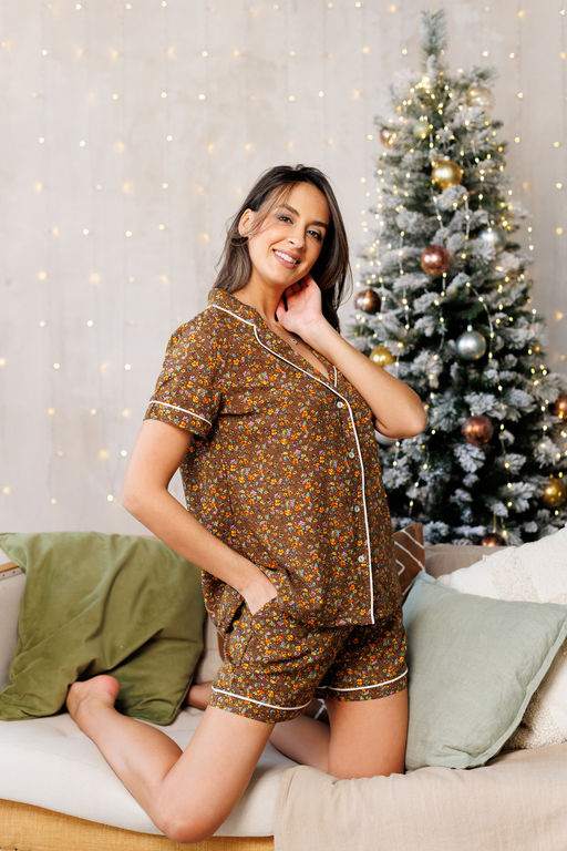 228 Пижама с рубашкой и шортами