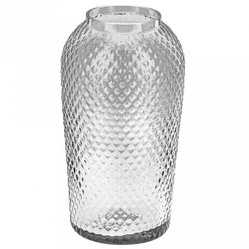 Ваза для цветов стеклянная "Глория" 2,55л, д14,5см, h26см, средняя, текстурная (Россия)