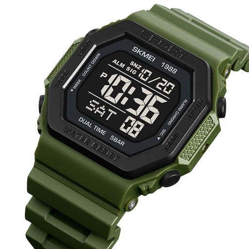 Часы наручные Skmei мужские электронные спортивные 1988army-green