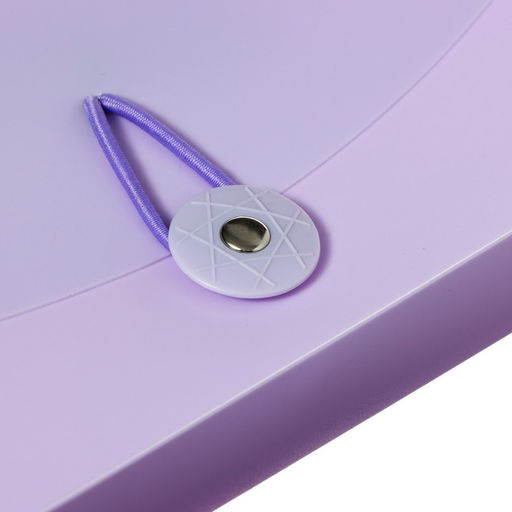 Папка на резинке А65, 12 отделений, фиолетовая пастель - Calligrata фото 4