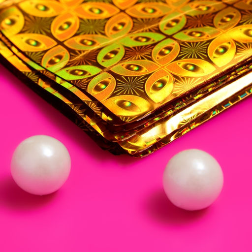 Цена за 50 шт. Пакет подарочный голографический с липкой лентой, «Шарм», 7.5×12+2 см, МИКС