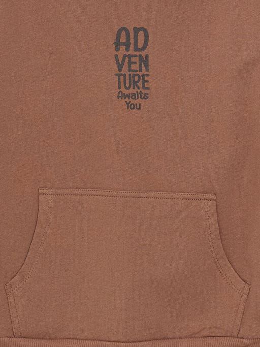 Bisiklet Yaka Uzun Kollu Bask?l? Erkek Bebek Sweatshirt ve E?ofman Alt 2li Tak?m