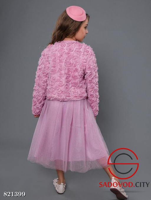 Праздничный комплект для девочки (пиджак + платье)