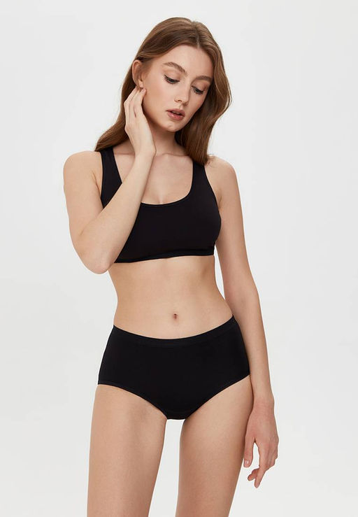 CONTE Трусики бикини высокой посадки BASIC COLLECTION LB 2016 (в коробке) black - Conte elegant фото 6