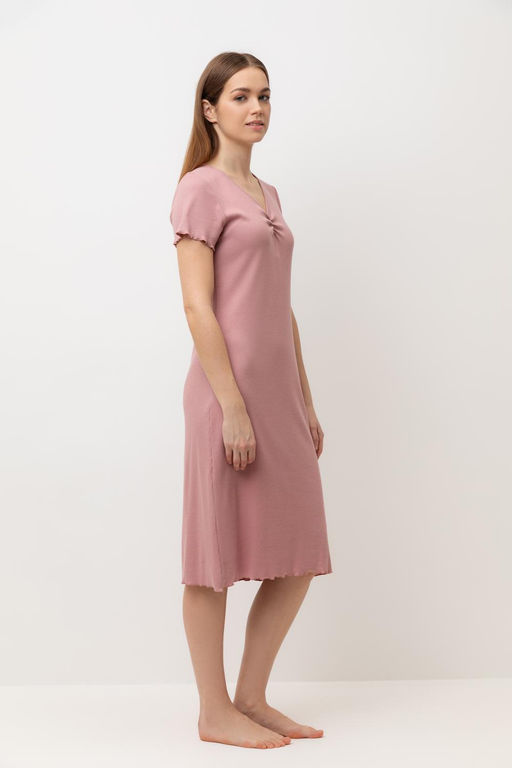 Е 10063/серая пудра сорочка ночная жен